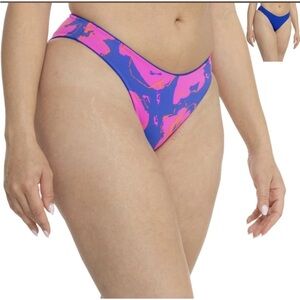 Maaji Sublimity Bikini Bottoms Women’s M Cobalt Blue Reversible Cheeky Bottoms